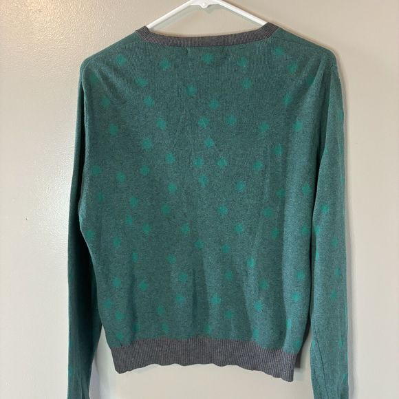 Cabi Womens Green Polka Dot Long Sleeve Cardigan Sweater Button Up Small - Picture 6 of 6